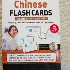 Tuttle Chinese Flash Cards Volume 1 Characters 1-349 With Audio CD Study Booklet